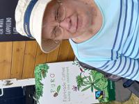 Enjoying FT coffee at The 150th Open