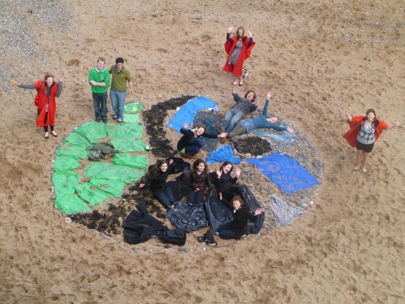 One World Soc Fairtrade Logo building finished!!